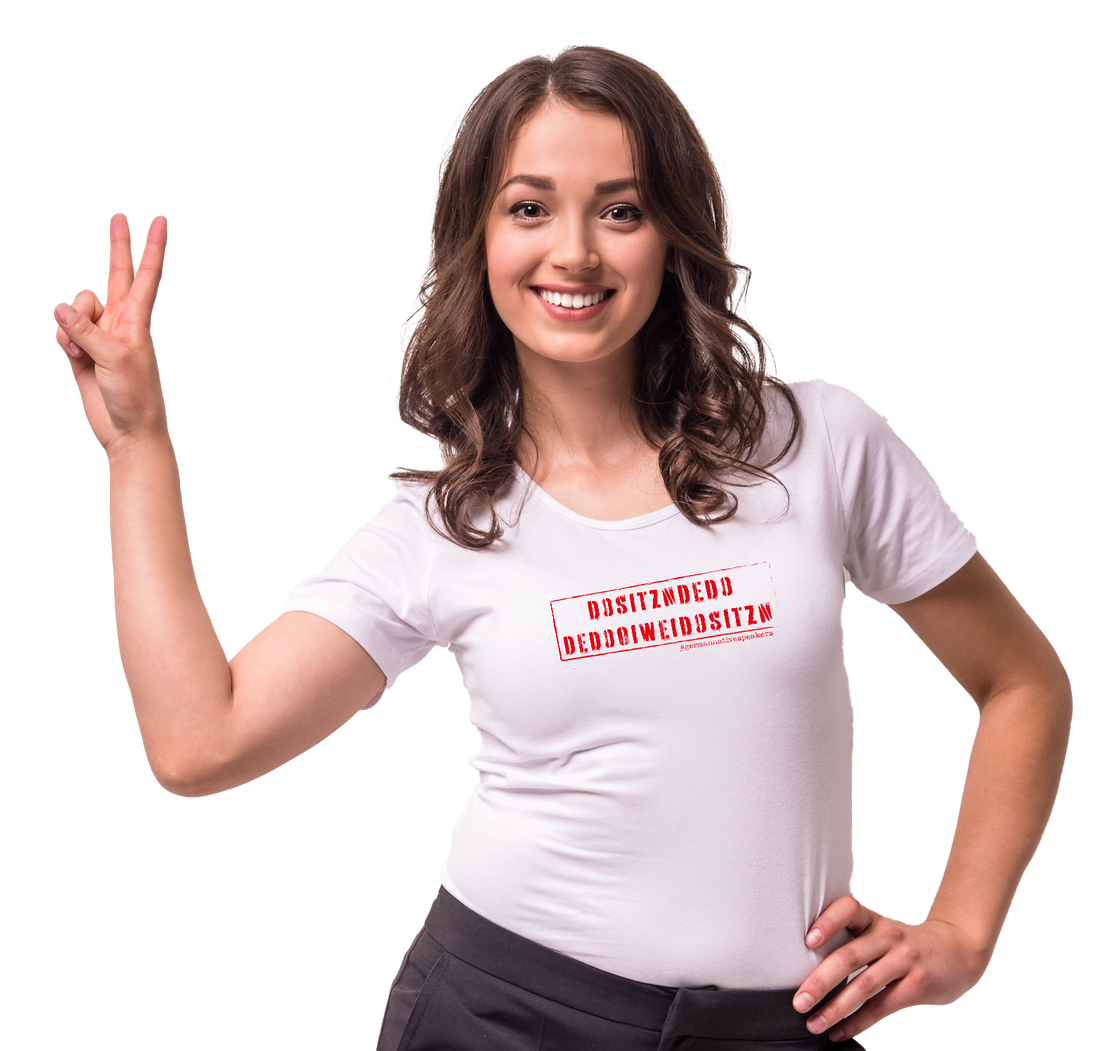 Dositzndedo #germannativesspeakers  - Damen Premiumshirt
