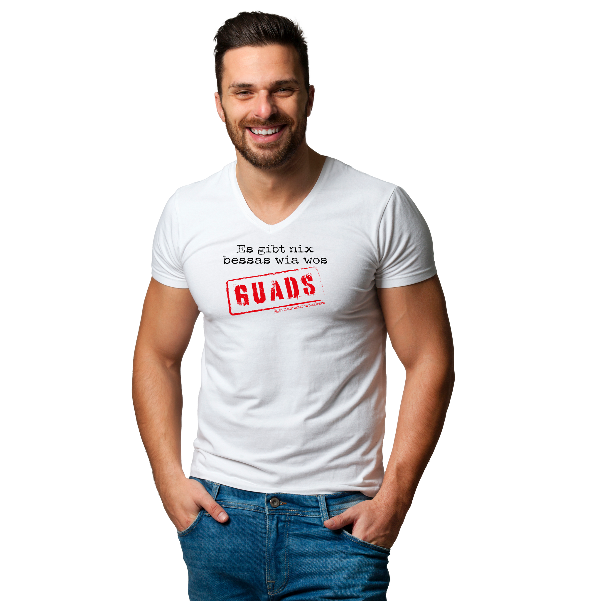 Guads #germannativespeakers  - Herren V-Neck Shirt