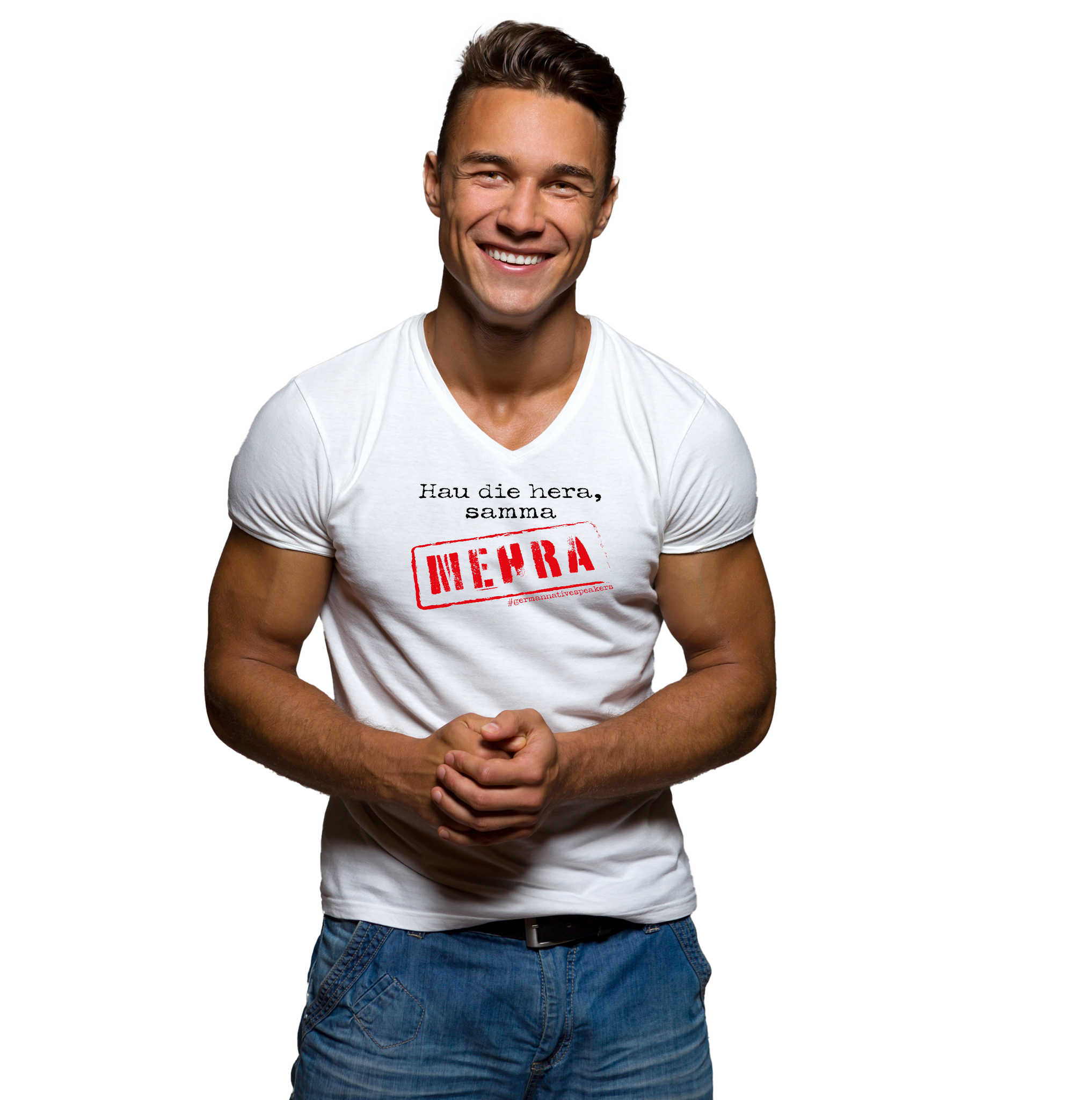 Mehra #germannativespeakers  - Herren V-Neck Shirt