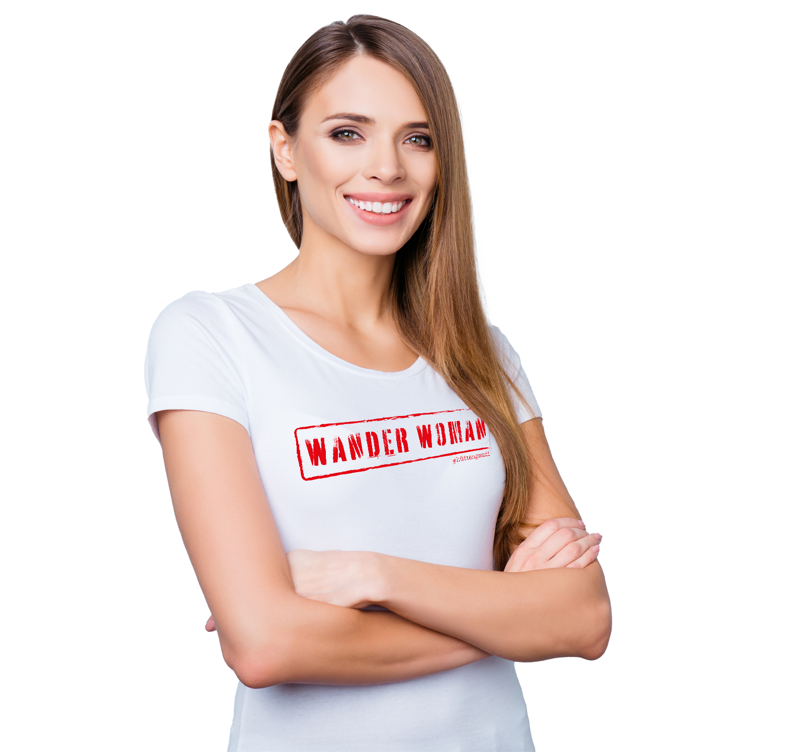 WanderWoman #hüttengaudi  - Damen Premiumshirt